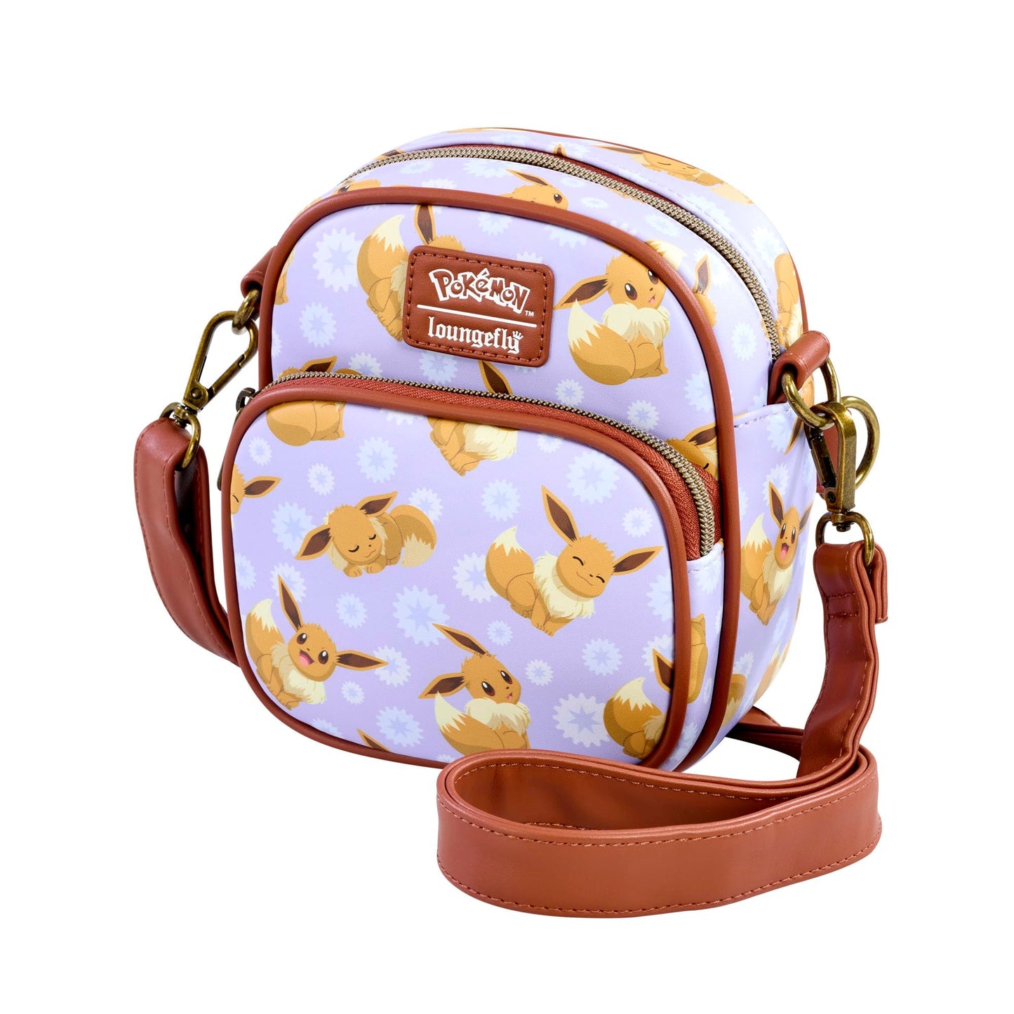 Loungefly x Pokemon Eevee AOP Passport Crossbody Bag - GeekCore