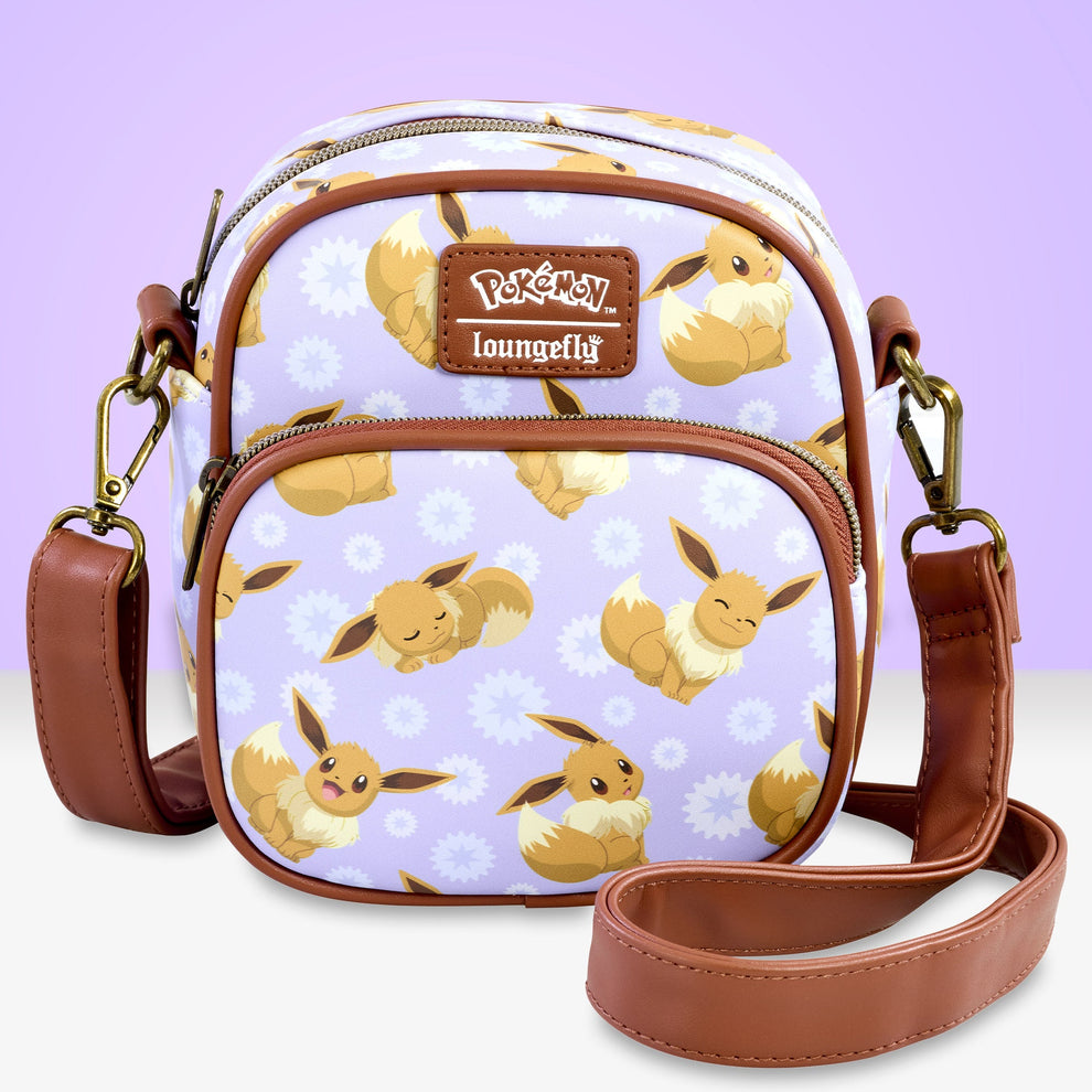 Loungefly Pokémon Eevee Face Crossbody Bag Loungefly Pokémon Eevee Face Crossbody Bag