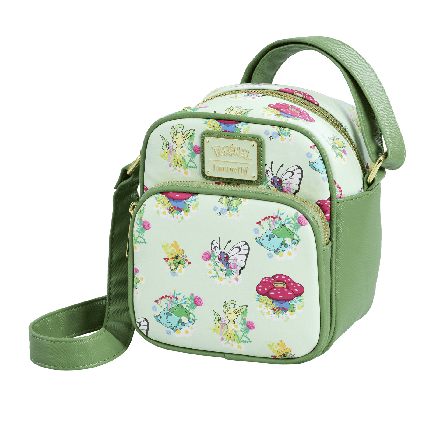 Loungefly x Pokemon Grass Type Crossbody Bag - GeekCore