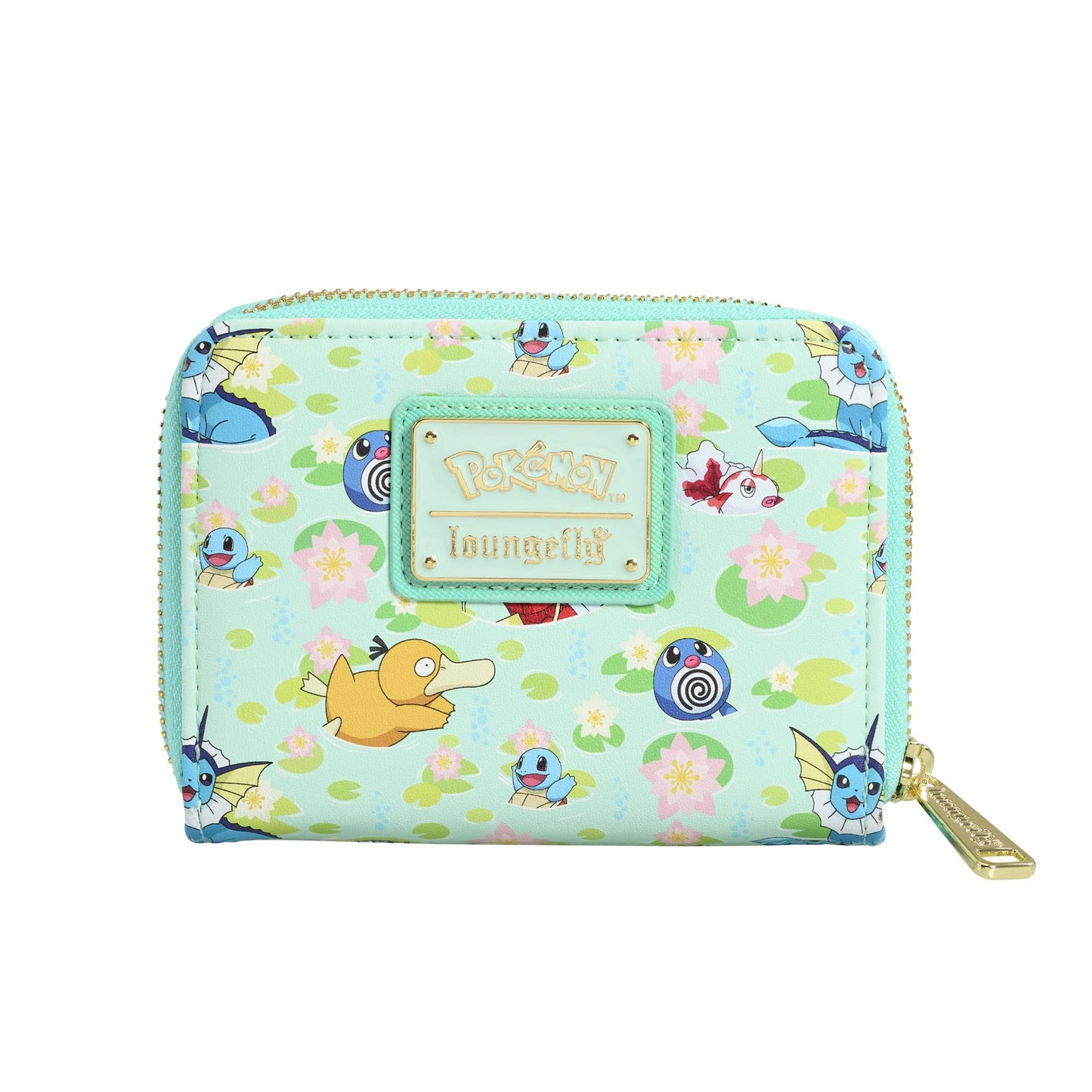 Loungefly x Pokemon Water Type Lily Pad AOP Wallet - GeekCore