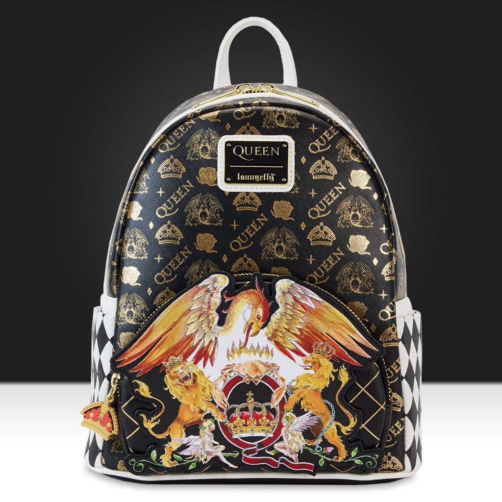 Loungefly x Queen Logo Crest Mini Backpack - GeekCore