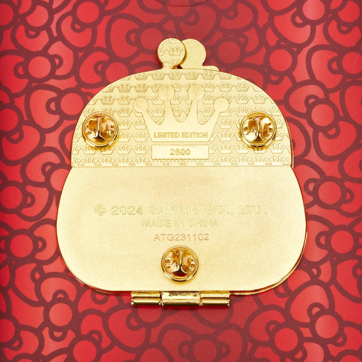Loungefly x Sanrio Hello Kitty 50th Anniversary Coin Bag 3 Inch Pin - GeekCore