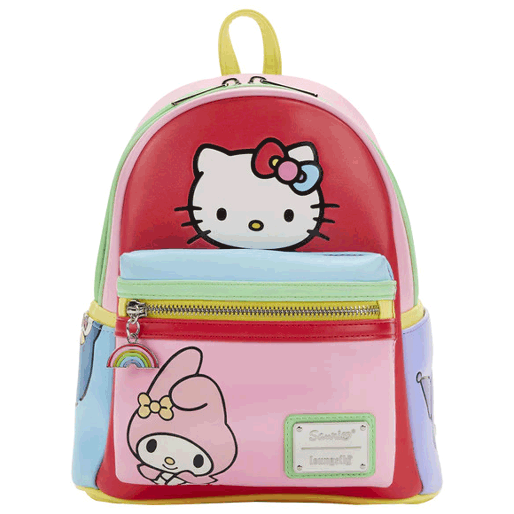 Loungefly x Sanrio Hello Kitty & Friends Colour Block Mini Backpack - GeekCore