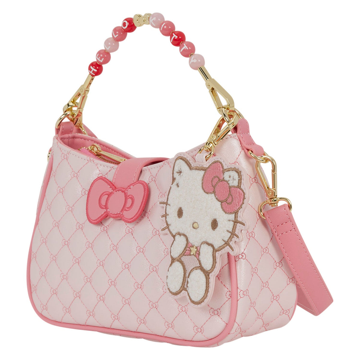 Loungefly x Sanrio Hello Kitty Quilted Crossbody Bag & Bag Charm - GeekCore