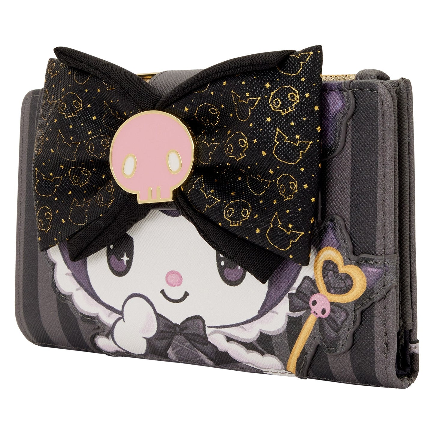 Loungefly x Sanrio Kuromi 20th Anniversary Bi - Fold Wallet - GeekCore