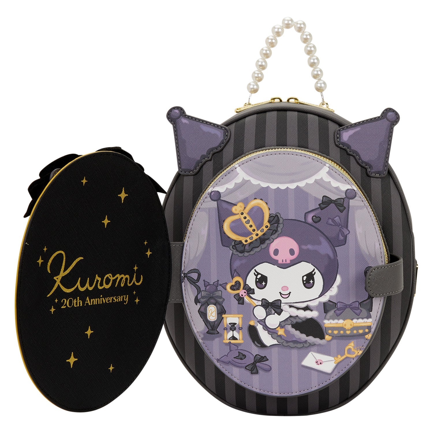 Loungefly x Sanrio Kuromi 20th Anniversary Cameo Mini Backpack - GeekCore
