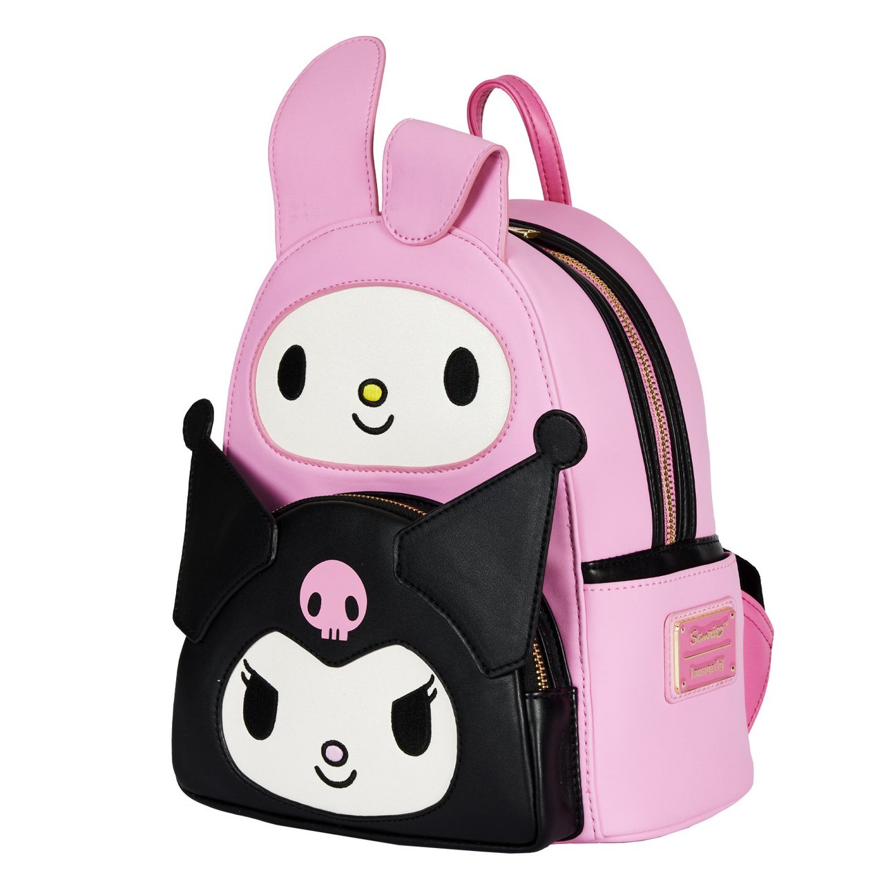 Loungefly x Sanrio My Melody and Kuromi Double Pocket Mini Backpack - GeekCore