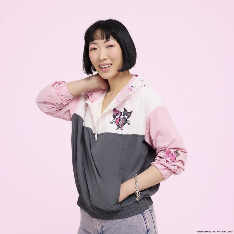 Loungefly x Sanrio My Melody And Kuromi Unisex Windbreaker Jacket - GeekCore