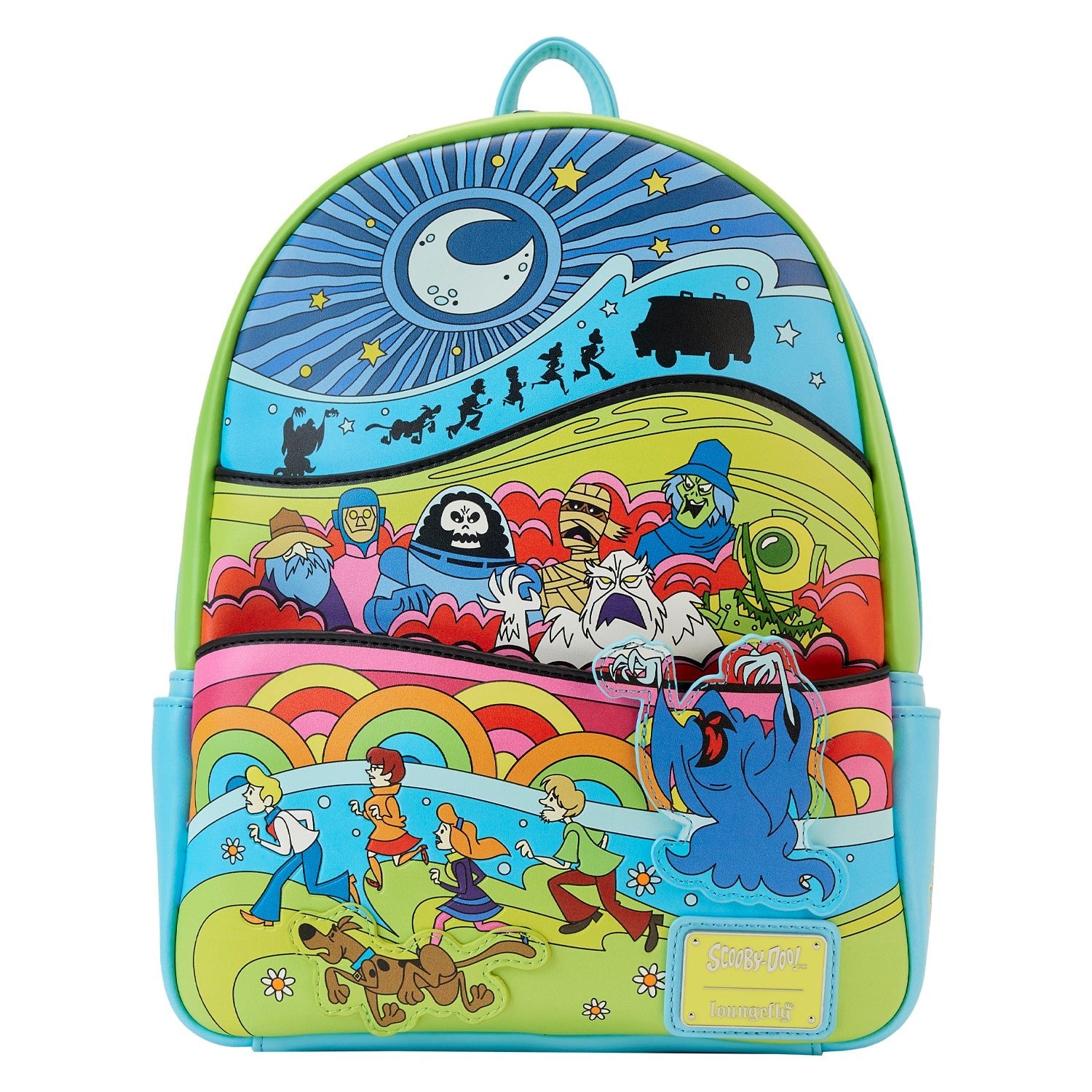 Loungefly x Scooby Doo Psychedelic Monster Chase Mini Backpack - GeekCore