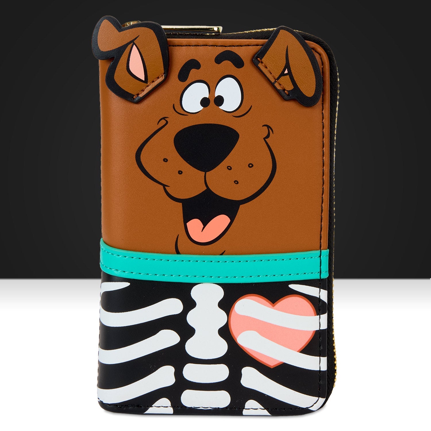 Loungefly x Scooby Doo Skeleton Scooby Cosplay Zip Waround Wallet - GeekCore