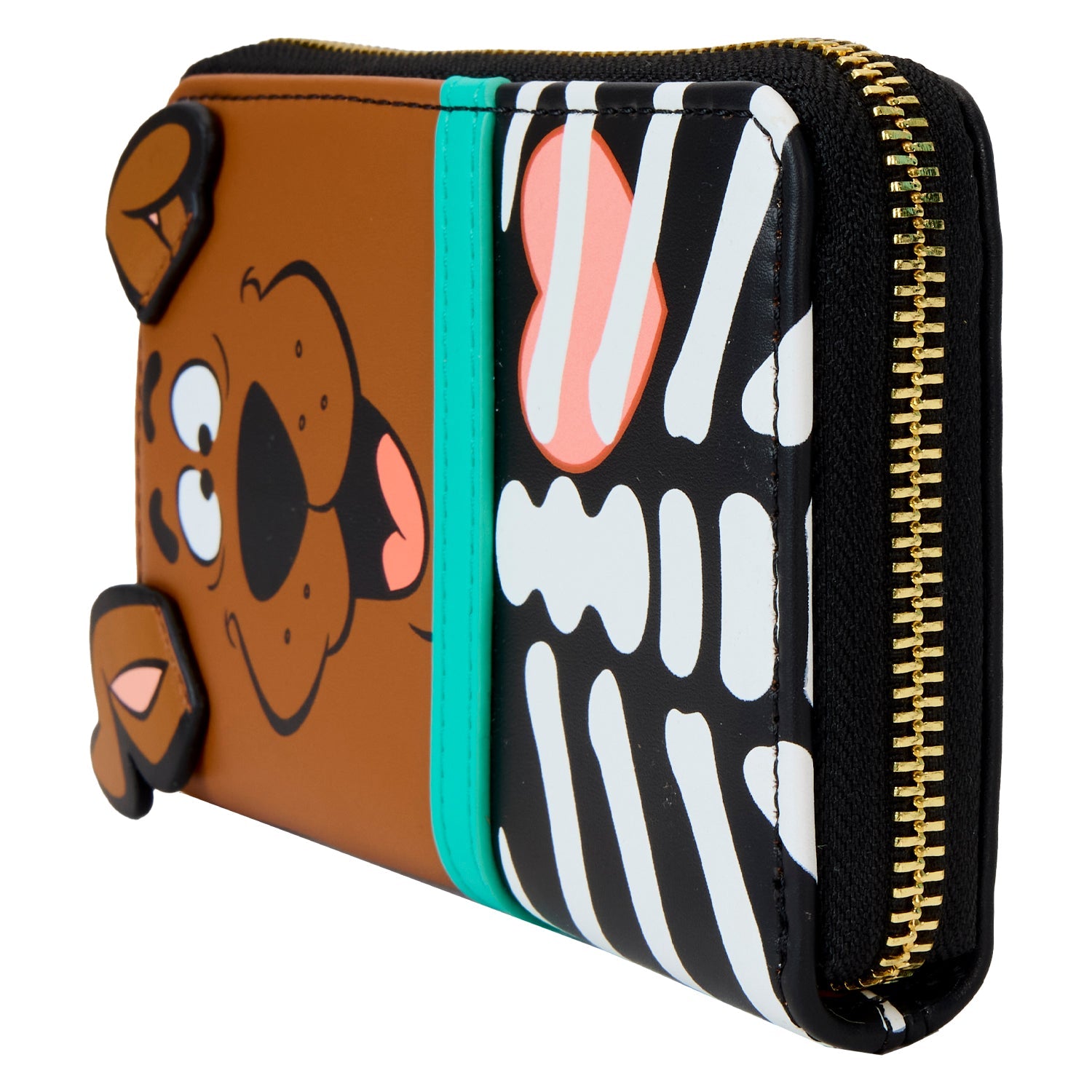 Loungefly x Scooby Doo Skeleton Scooby Cosplay Zip Waround Wallet - GeekCore