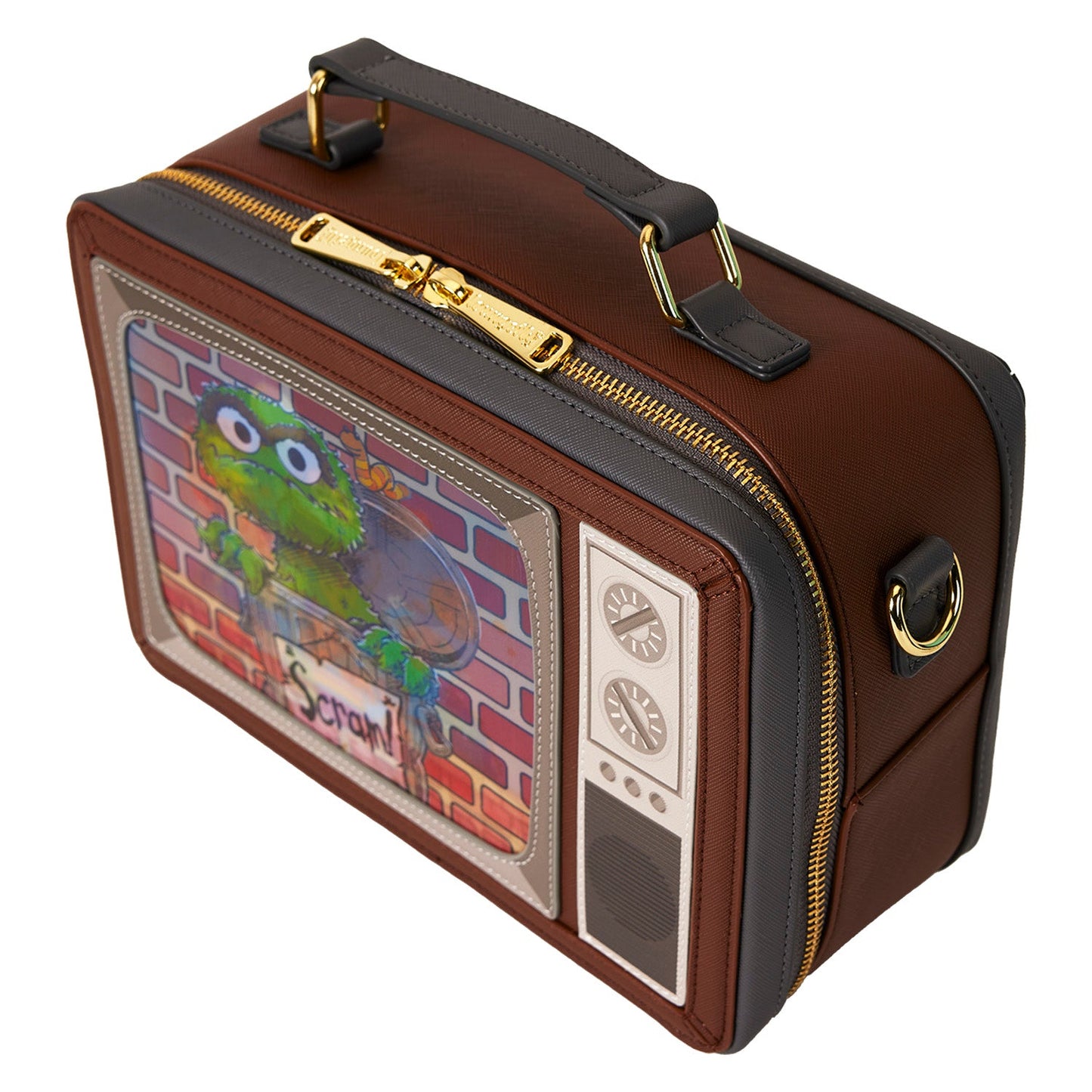 Loungefly x Sesame Street Lenticular Retro TV Crossbody Bag - GeekCore