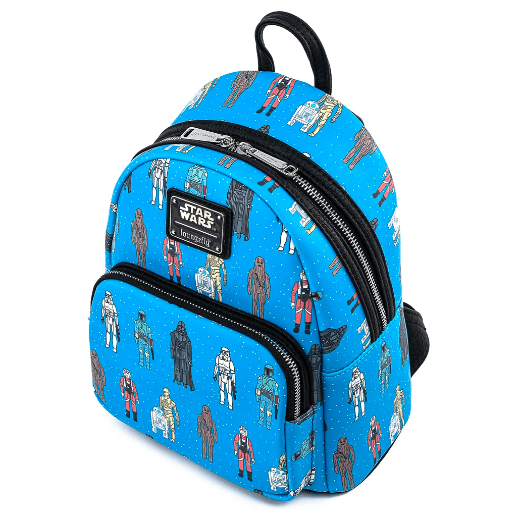 Loungefly x Star Wars Action Figures Line Up Mini Backpack - GeekCore