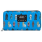 Loungefly x Star Wars Action Figures Line Up Zip Around Purse - GeekCore