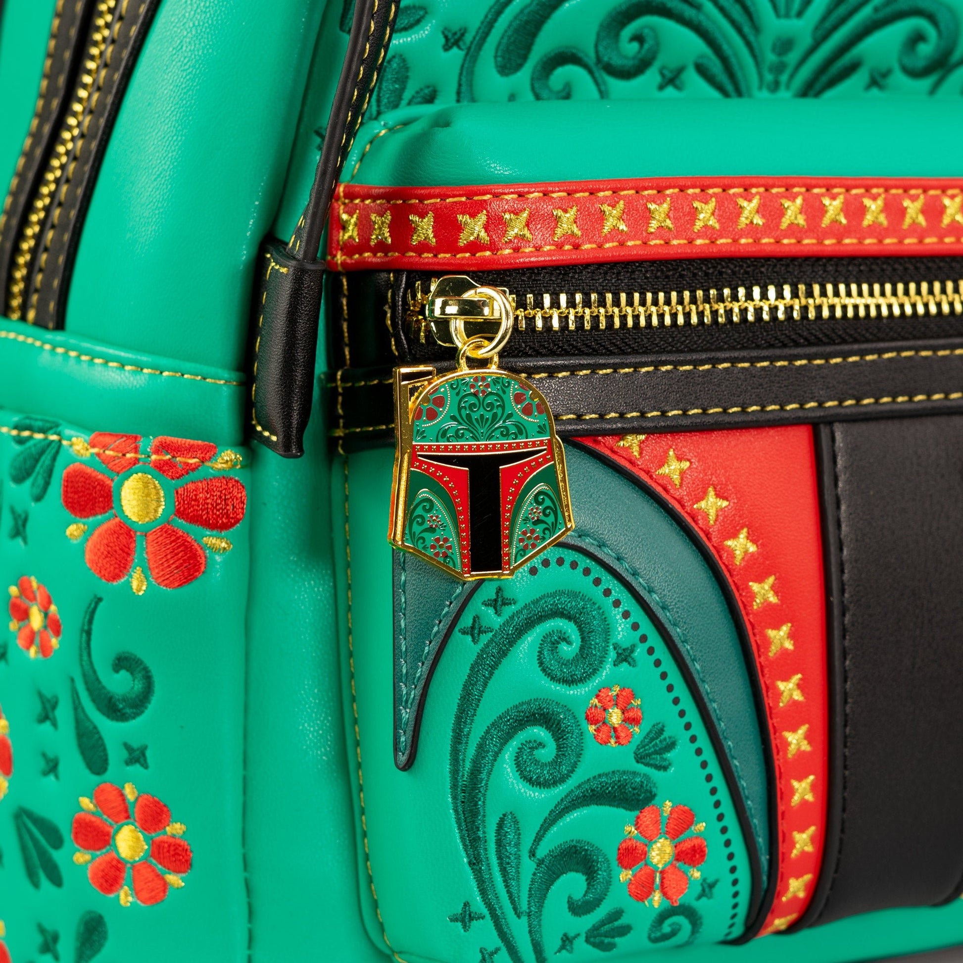 Loungefly x Star Wars Boba Fett Floral Cosplay Mini Backpack - GeekCore