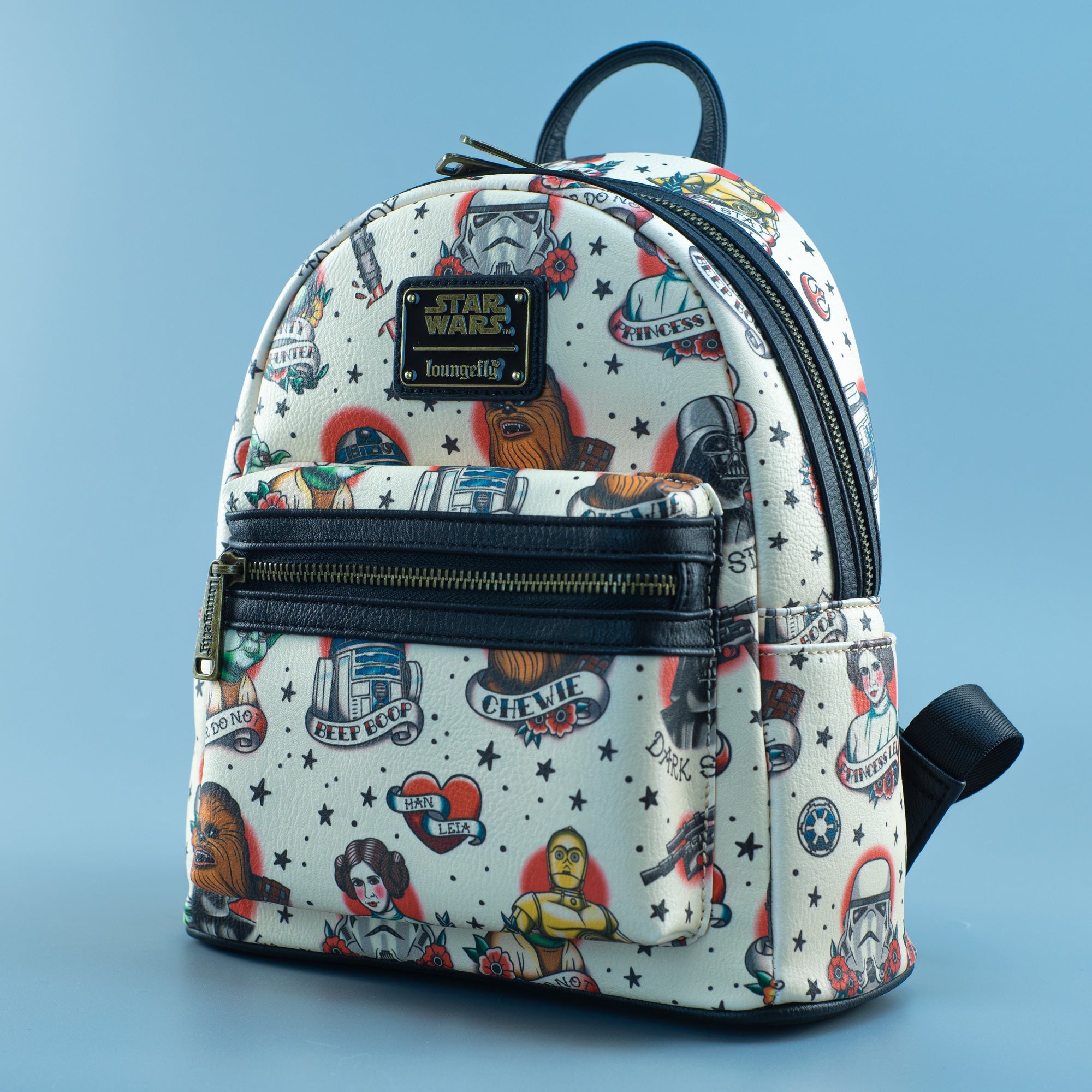 Loungefly x Star Wars Classic Tattoo All Over Print Mini Backpack - GeekCore