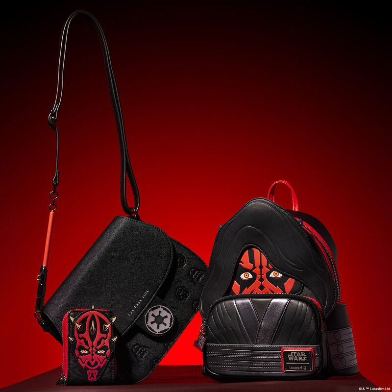 Loungefly x Star Wars Dark Side Saber Strap Crossbody Bag - GeekCore