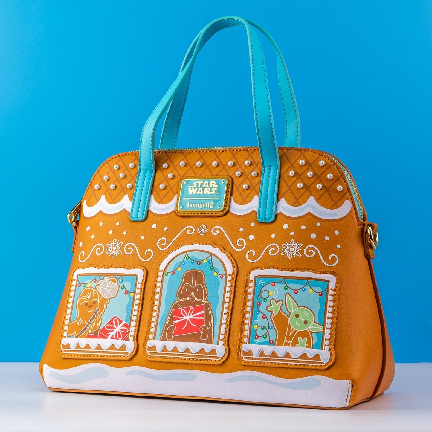 Loungefly x Star Wars Festive Gingerbread House Crossbody Bag - GeekCore