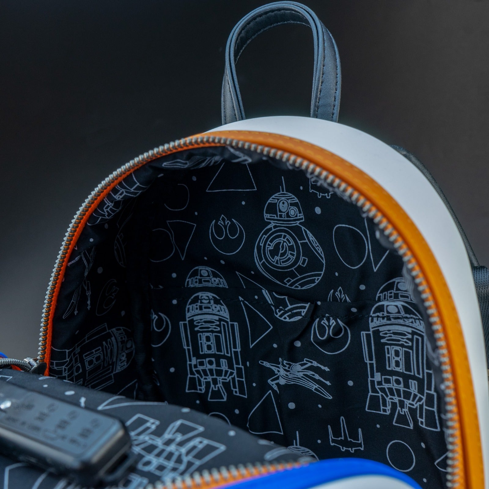 Loungefly x Star Wars R2 - D2 and BB - 8 Droids Light Up Mini Backpack - GeekCore