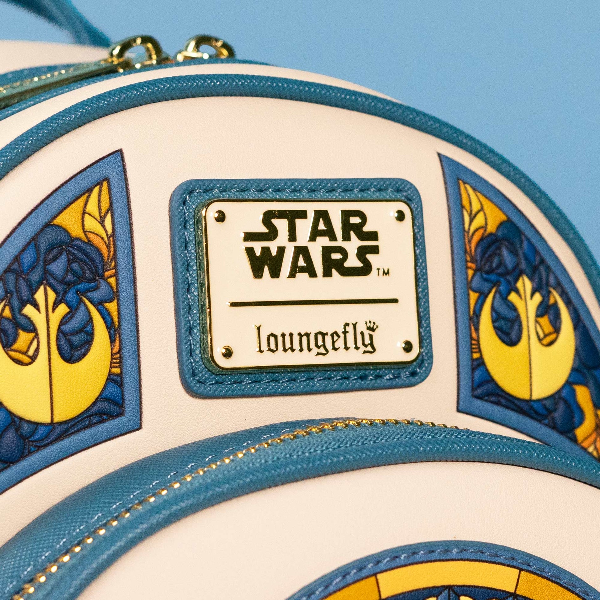 Loungefly x Star Wars R2 - D2 Stained Glass Portrait Mini Backpack - GeekCore