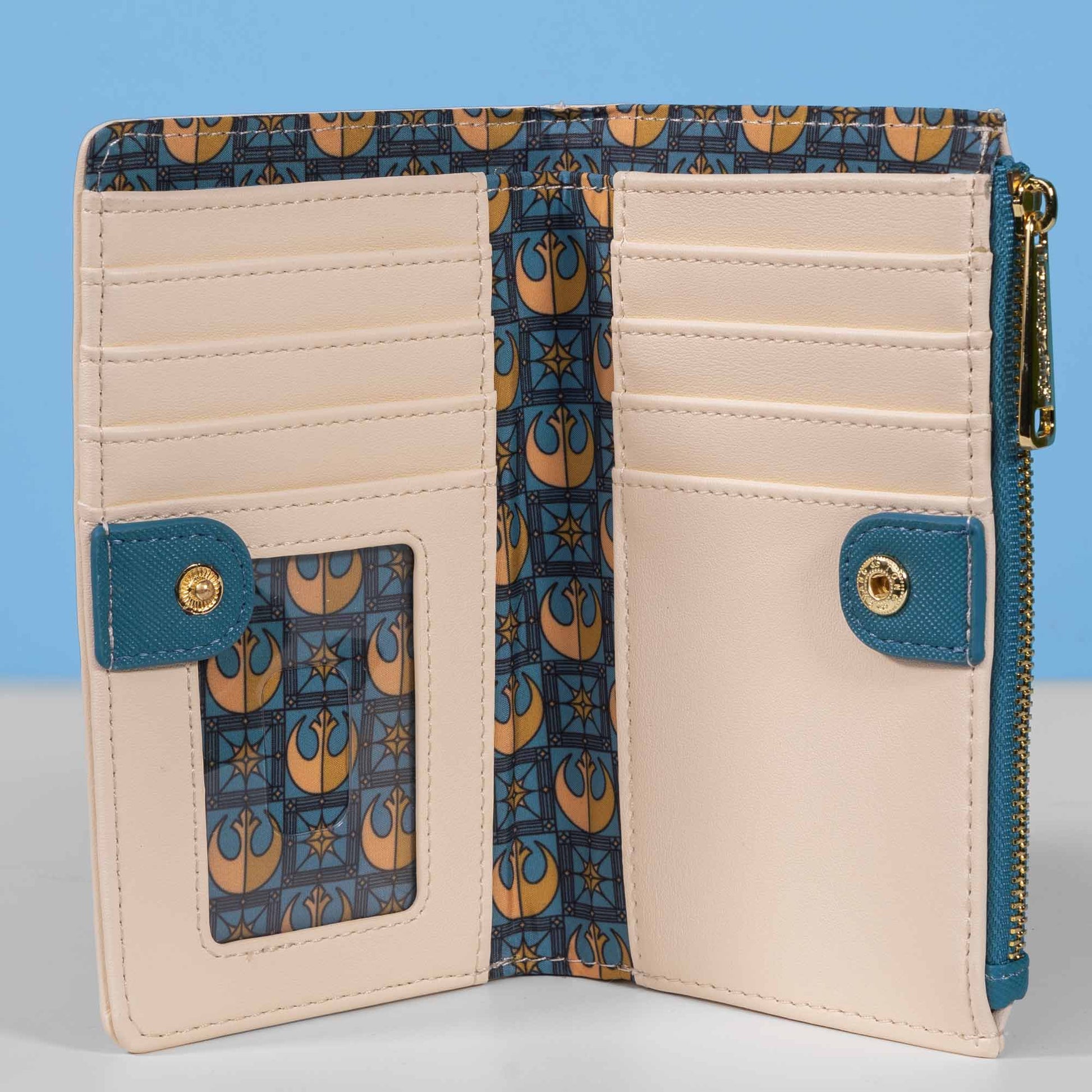 Loungefly x Star Wars R2 - D2 Stained Glass Portrait Wallet - GeekCore