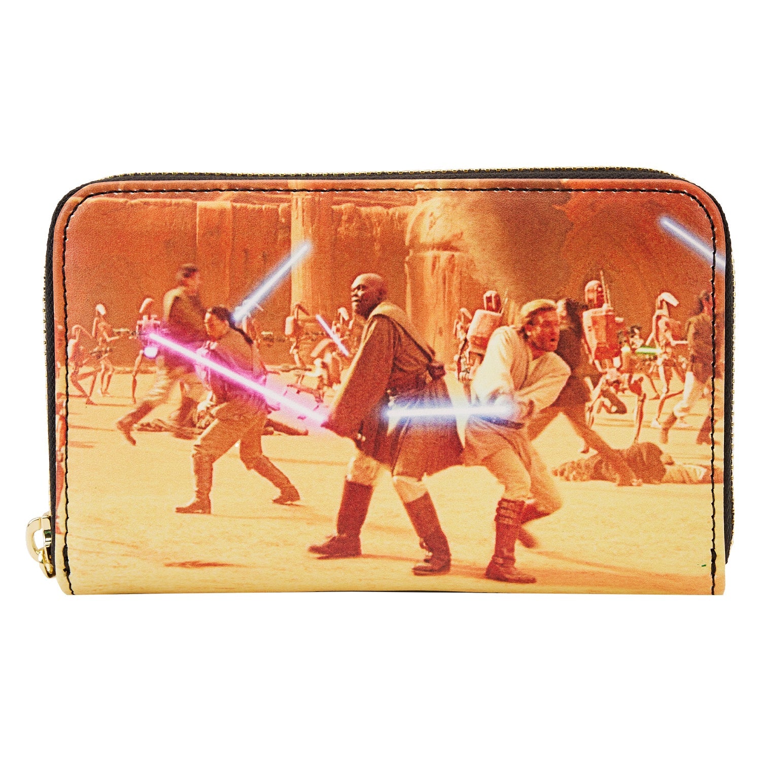 Loungefly x Star Wars Scenes Attack of the Clones Zip Around Wallet - GeekCore