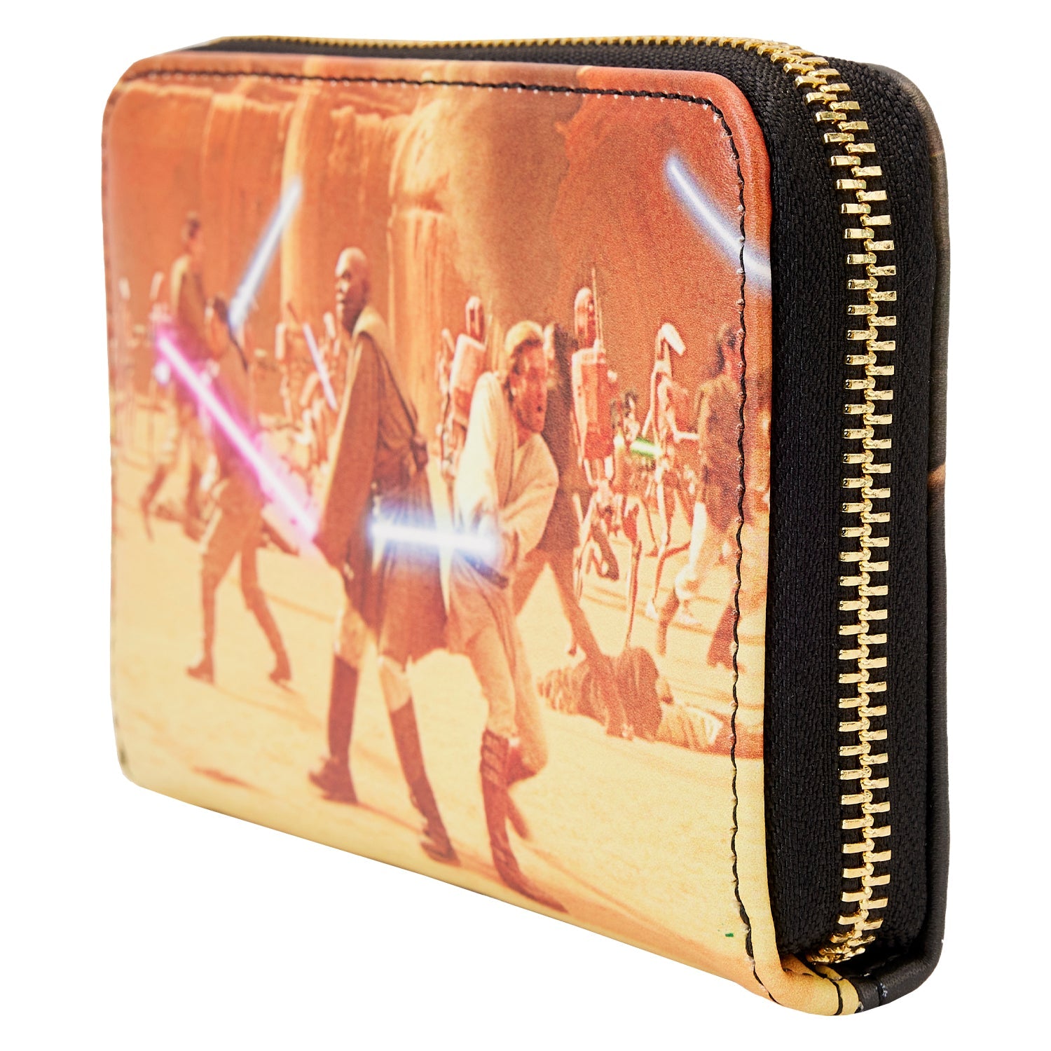 Loungefly x Star Wars Scenes Attack of the Clones Zip Around Wallet - GeekCore