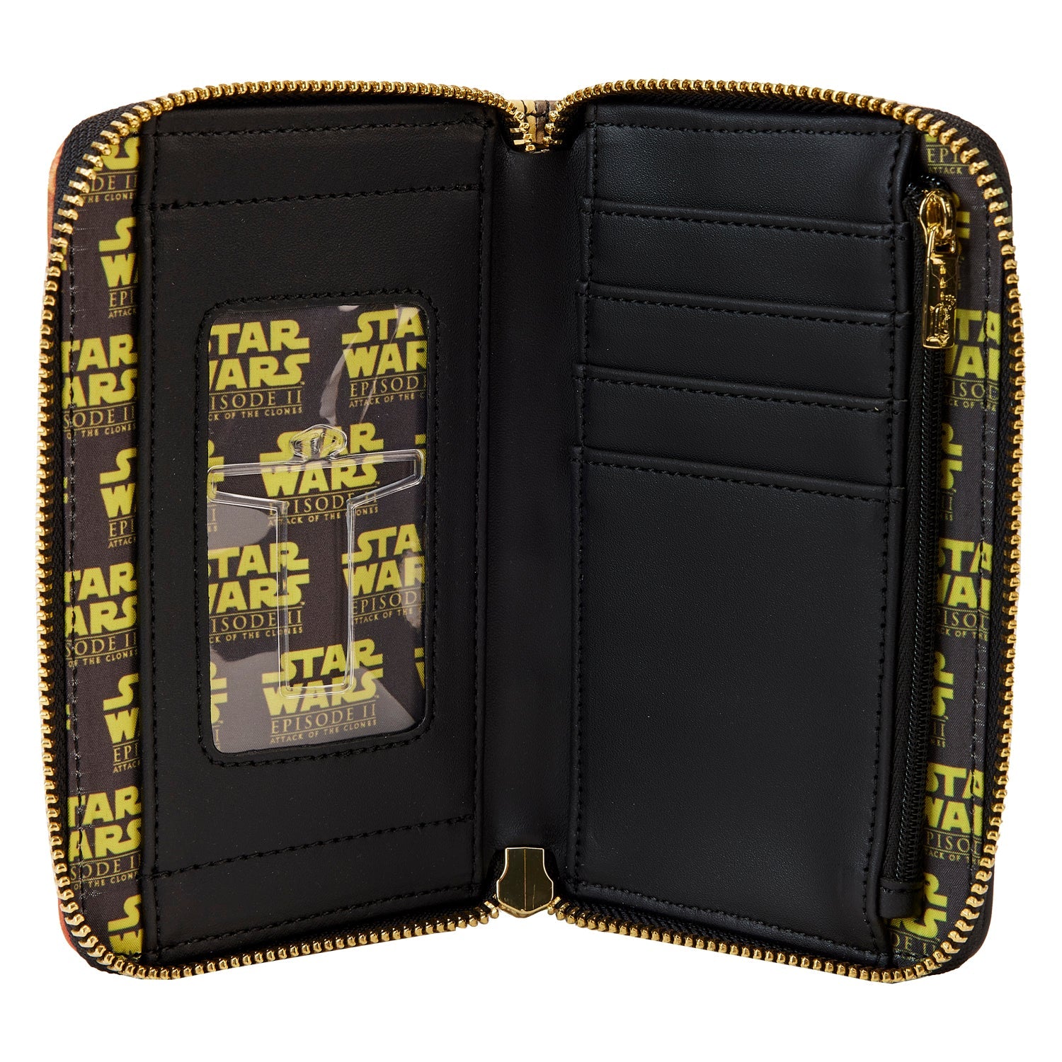 Loungefly x Star Wars Scenes Attack of the Clones Zip Around Wallet - GeekCore