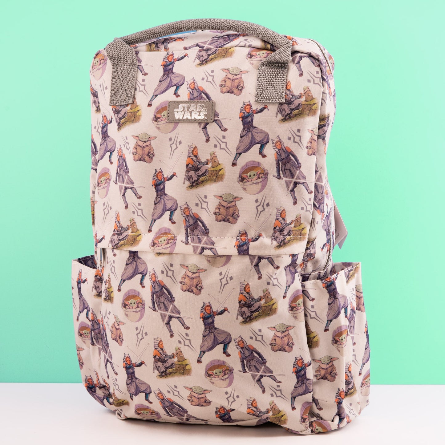 Loungefly x Star Wars The Mandalorian AOP Full Sized Nylon Backpack - GeekCore