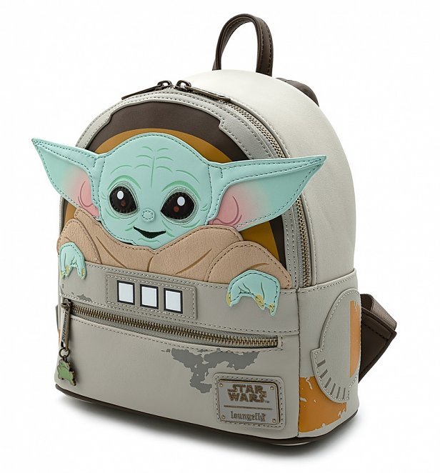 Loungefly x Star Wars The Mandalorian Baby Yoda The Child Mini Backpack - GeekCore