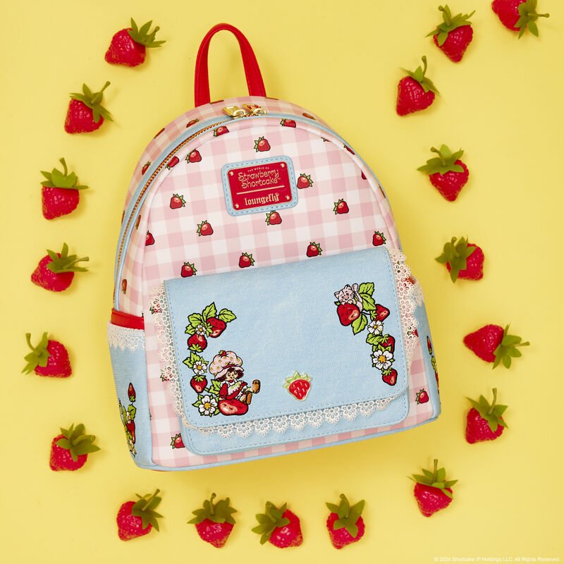 Loungefly x Strawberry Shortcake Denim Pocket Mini Backpack - GeekCore