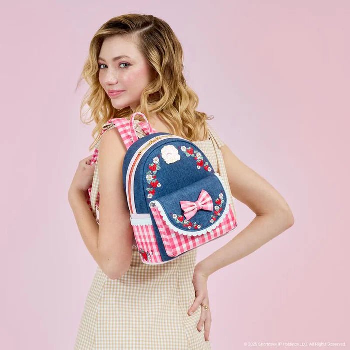 Loungefly x Strawberry Shortcake Faux Denim Mini Backpack - GeekCore