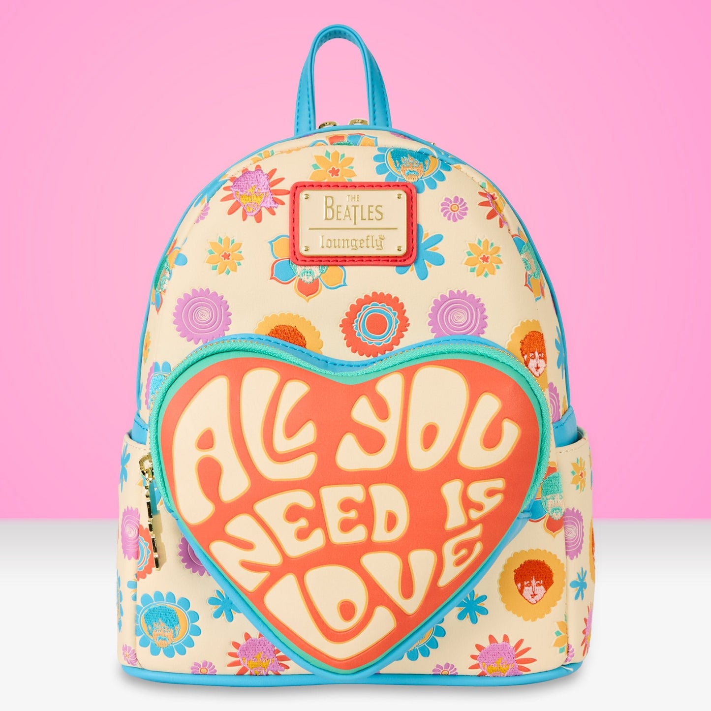 Loungefly x The Beatles All You Need Is Love Mini Backpack - GeekCore