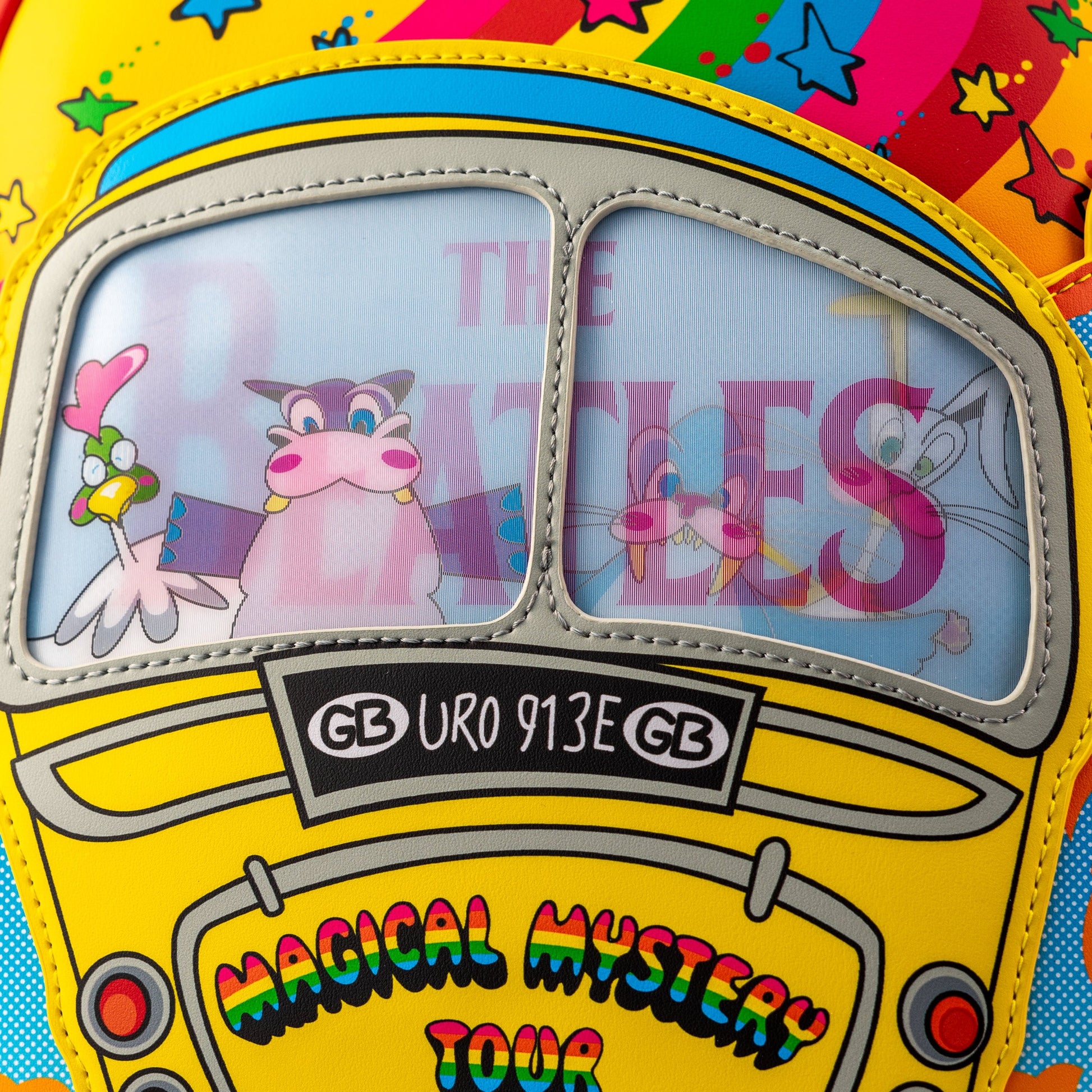 Loungefly x The Beatles Magical Mystery Tour Bus Mini Backpack - GeekCore