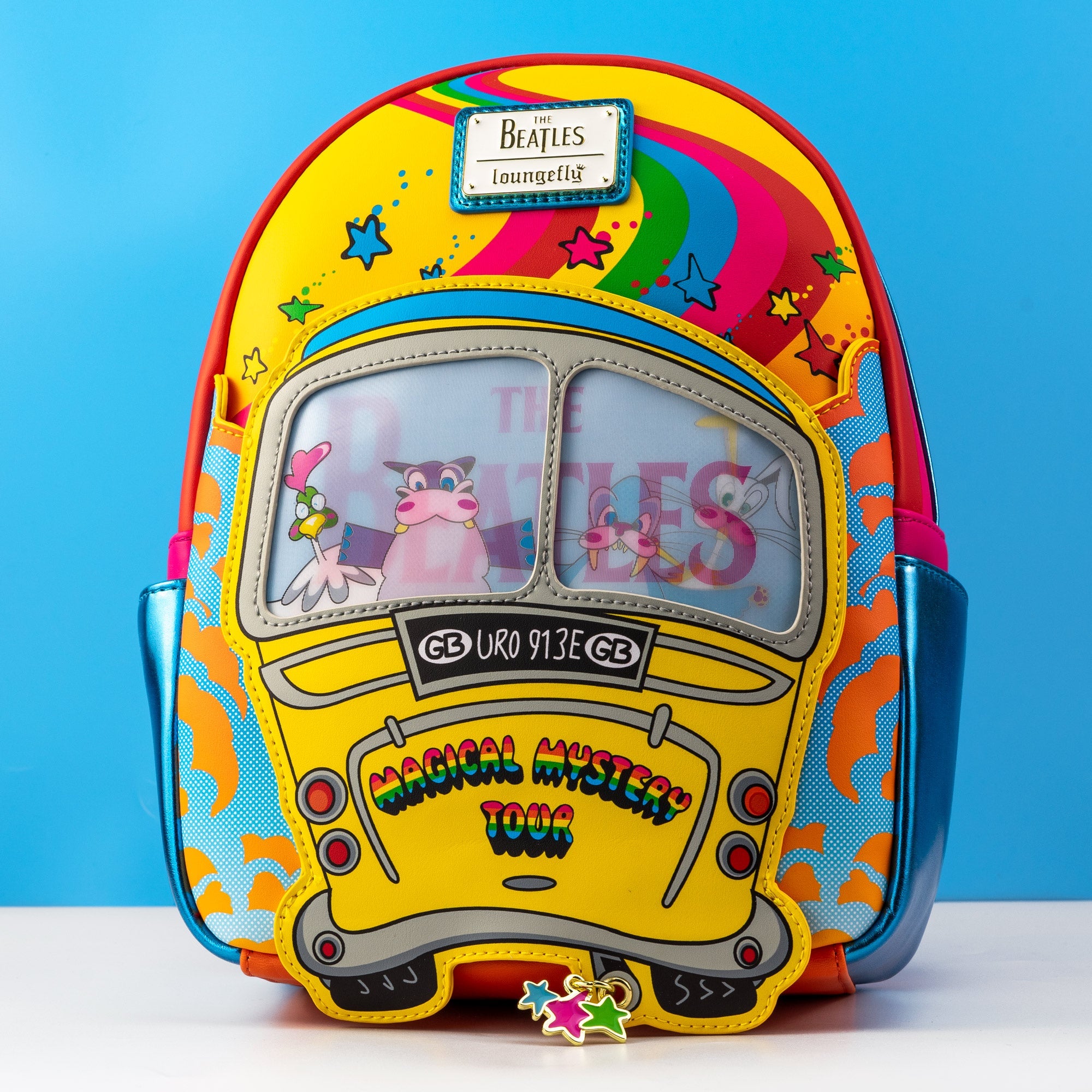 Loungefly x The Beatles Magical Mystery Tour Bus Mini Backpack - GeekCore