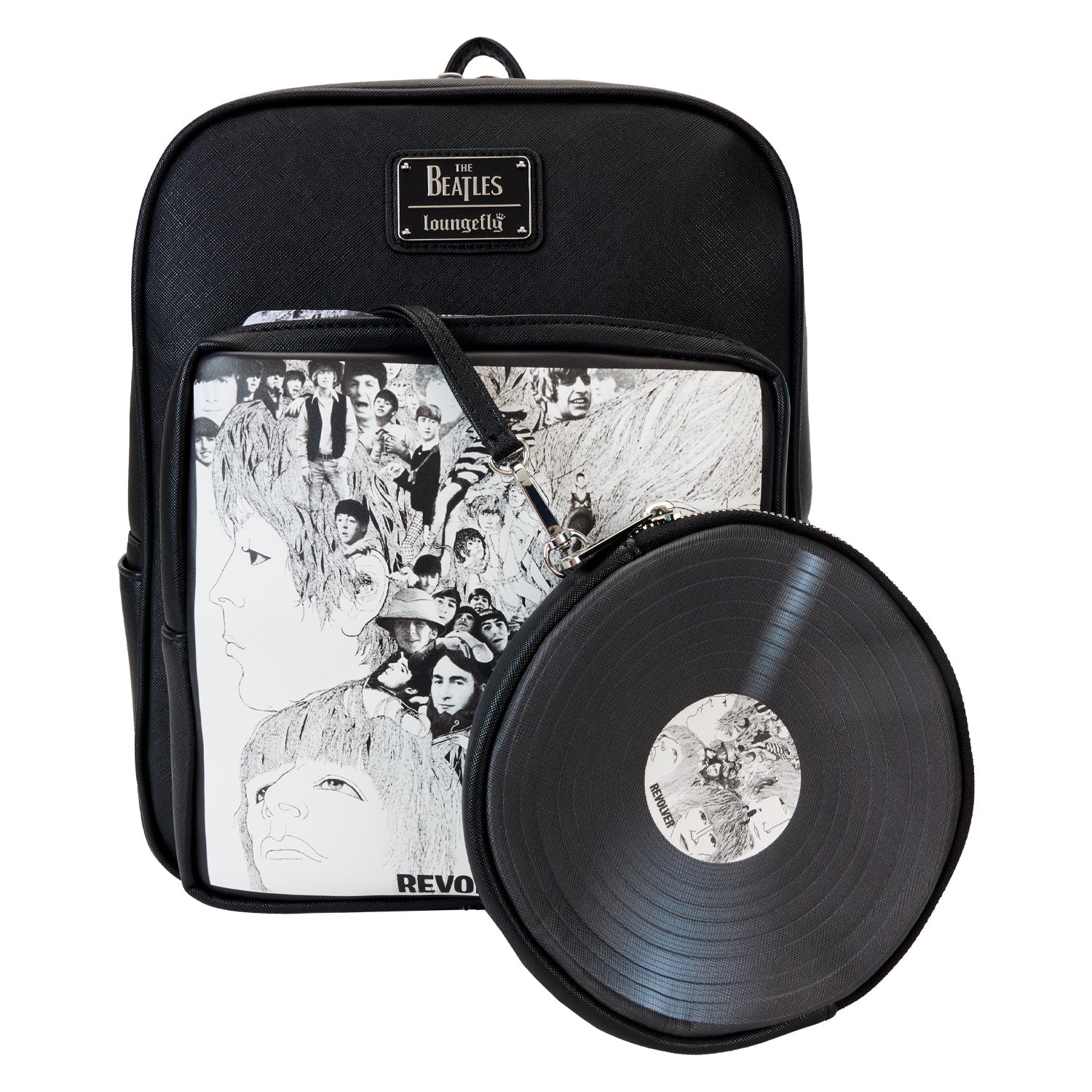 Loungefly x The Beatles Revolver Album with Record Pouch Mini Backpack - GeekCore