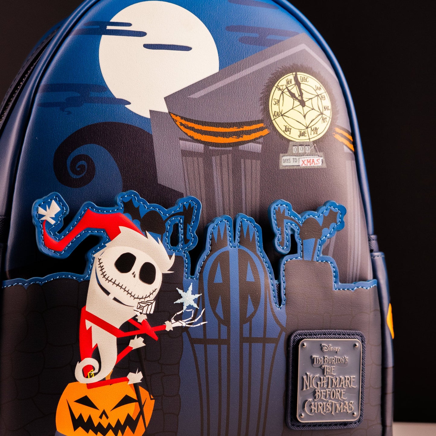 Loungefly x The Nightmare Before Christmas Santa Jack Graveyard Scene GITD Mini Backpack - GeekCore
