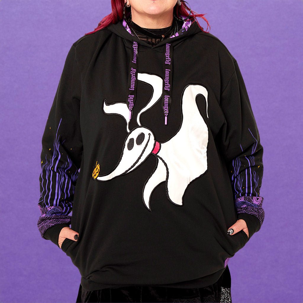 Loungefly x The Nightmare Before Christmas Zero Hearts Unisex Hoodie - GeekCore