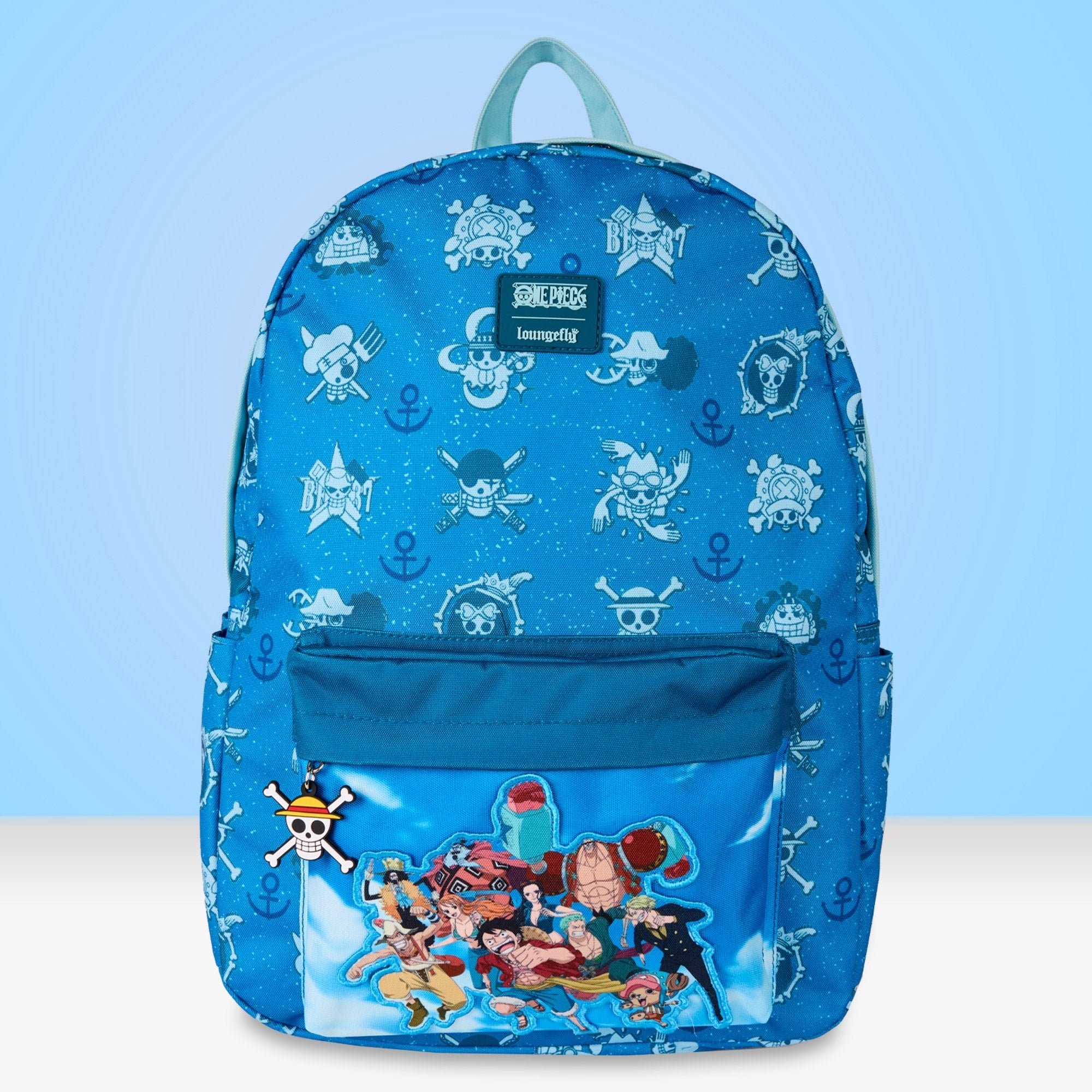 Loungefly x Toei One Piece AOP Characters Nylon Backpack - GeekCore