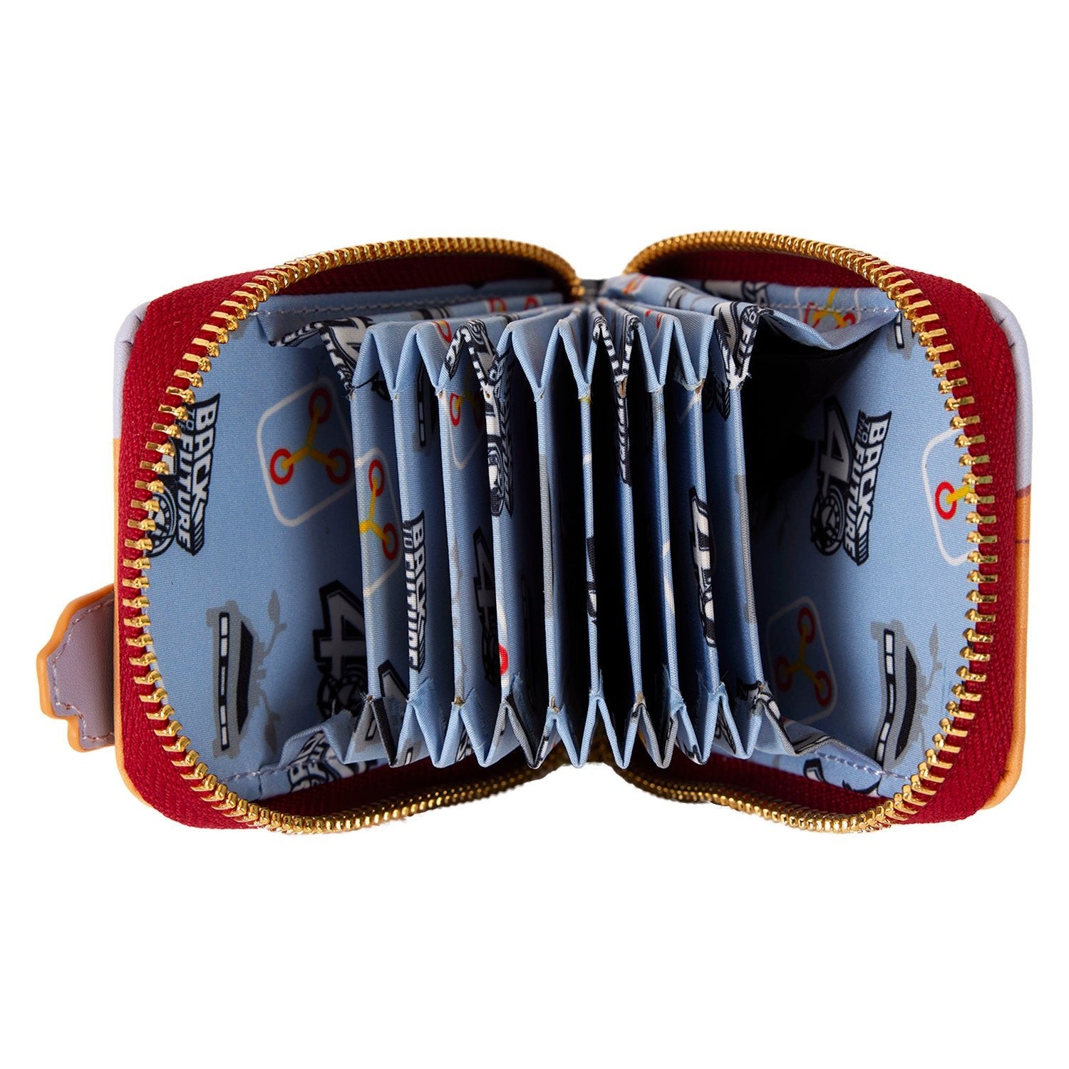 Loungefly x Universal Back to the Future 40th Anniversary DeLorean Accordion Wallet - GeekCore