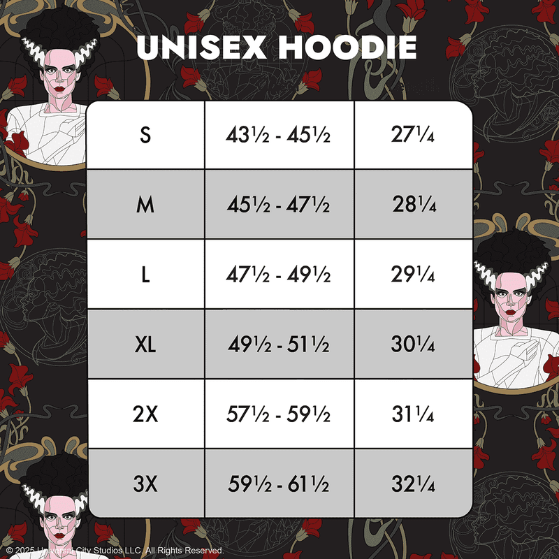 Loungefly x Universal Bride of Frankenstein Unisex Hoodie - GeekCore
