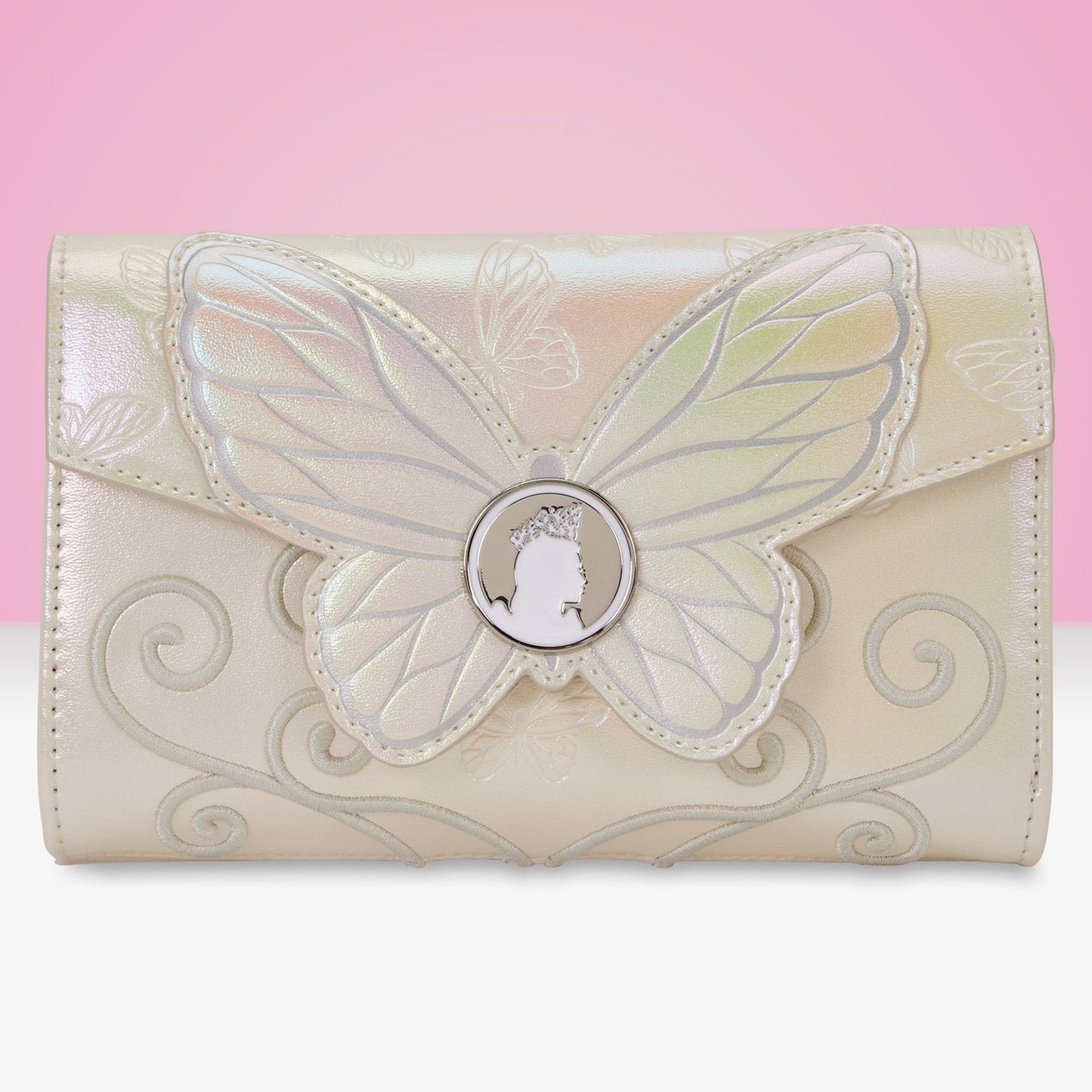 Loungefly x Universal Wicked: Part Two Glinda Butterfly Flap Wallet - GeekCore