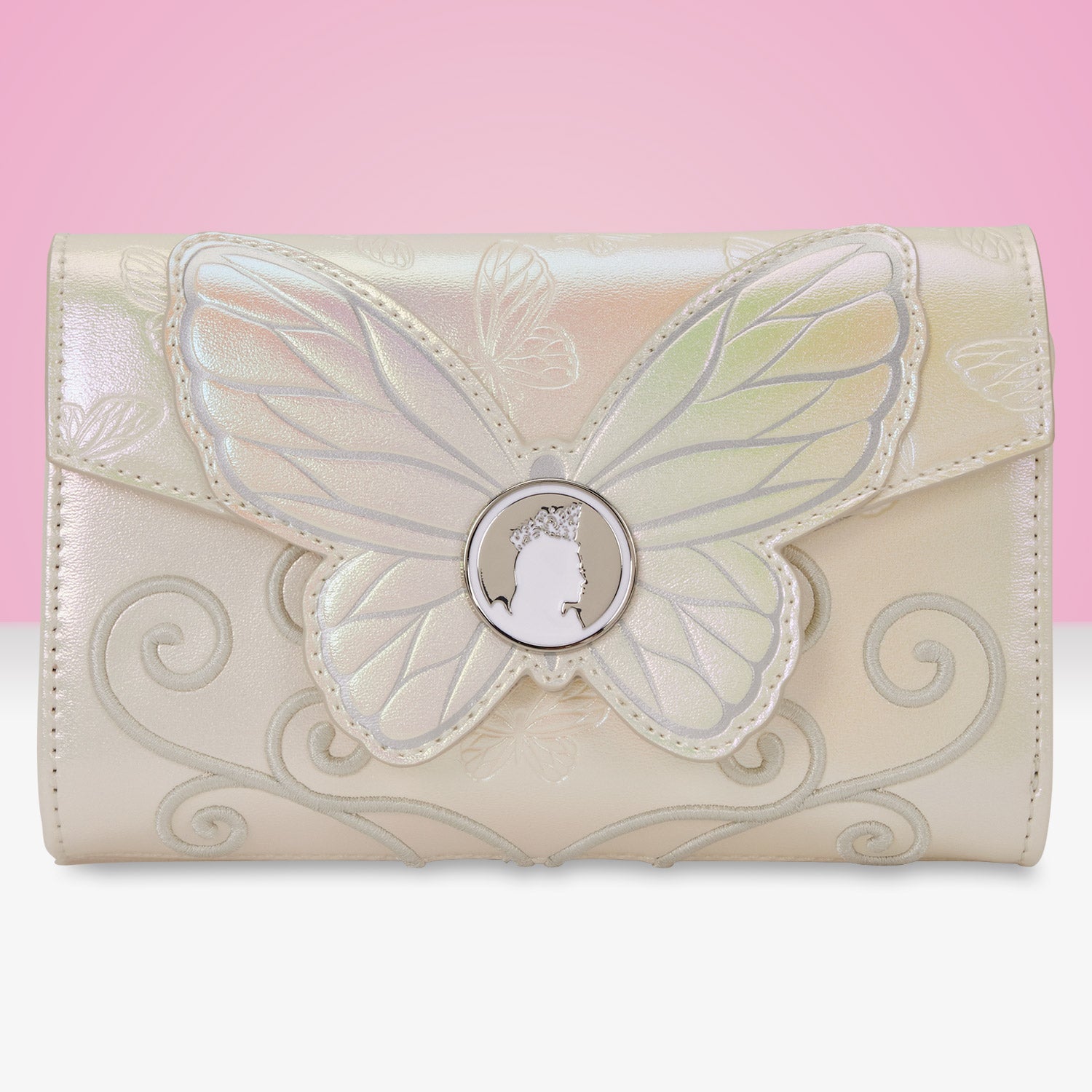 Loungefly x Universal Wicked: Part Two Glinda Butterfly Flap Wallet - GeekCore