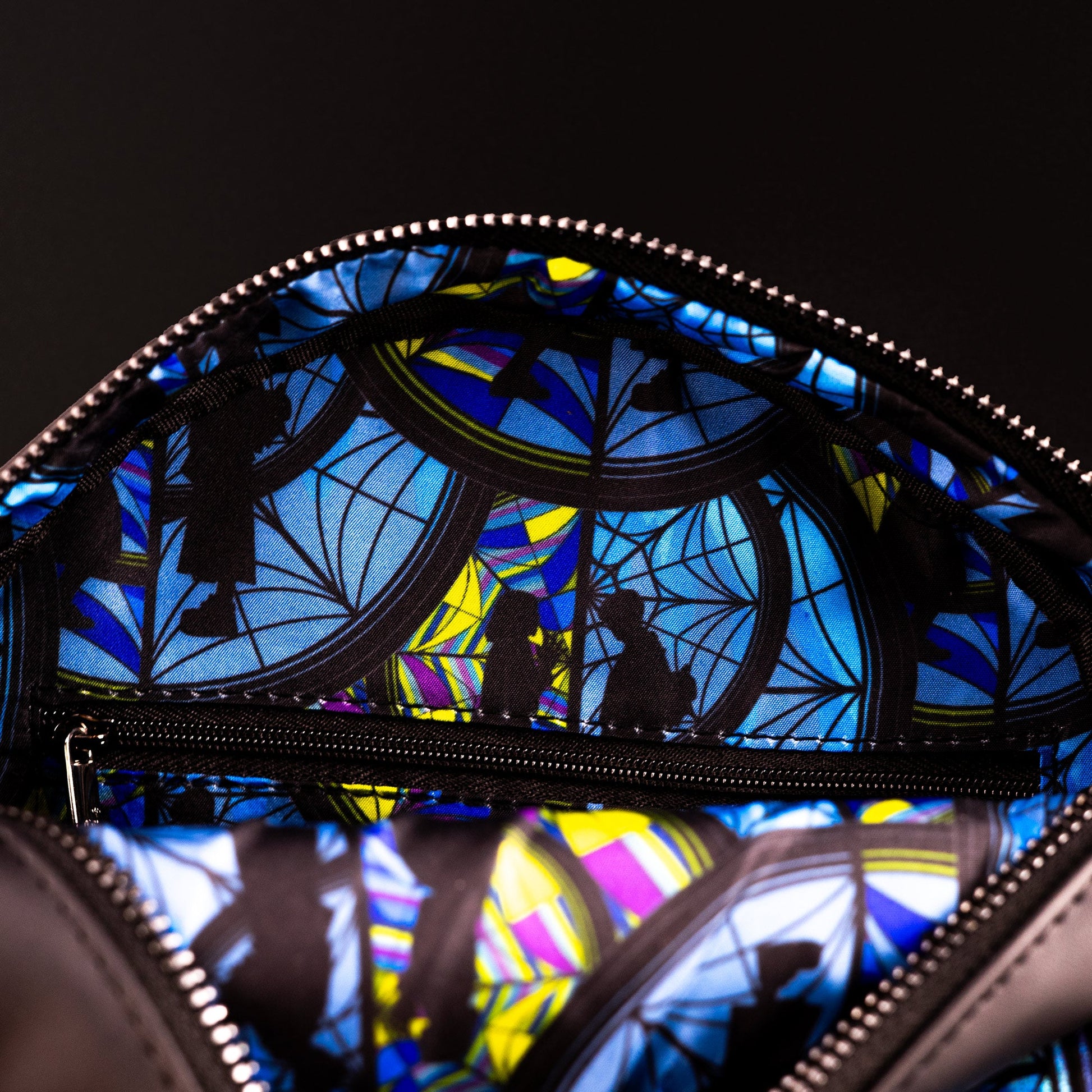 Loungefly x Wednesday Stained Glass Window Crossbody Bag - GeekCore