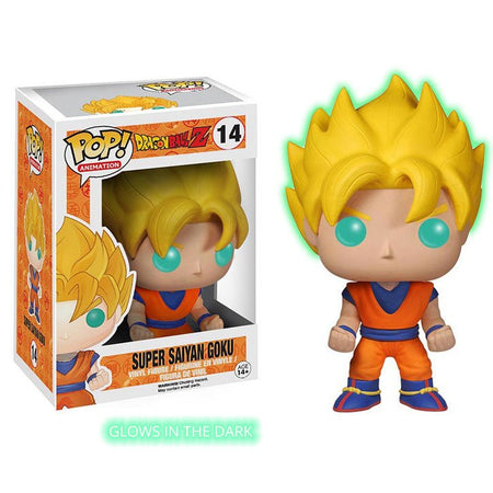 [Ltd. Edition] Dragonball Z Funko Pop! Vinyl - Glow in the Dark Super Saiyan Goku - GeekCore