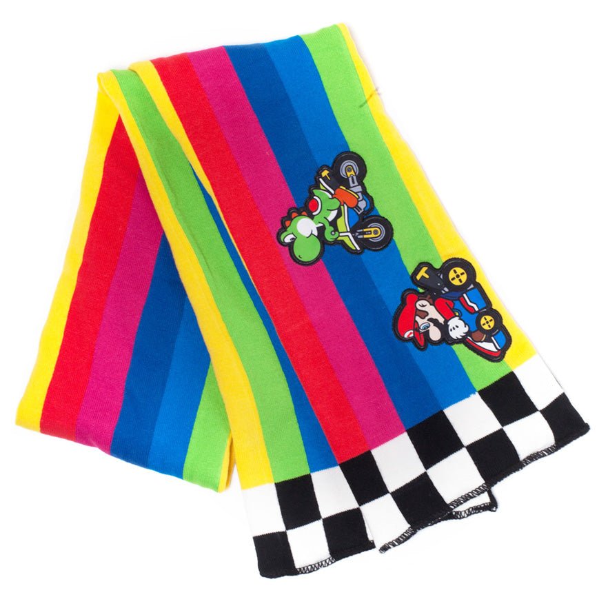Mario Kart Rainbow Road Scarf - GeekCore