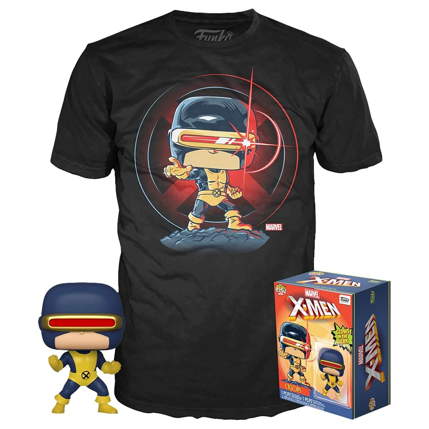 Marvel 80th X - Men Cyclops First Appearance Pop! Vinyl and Tee Set - GeekCore