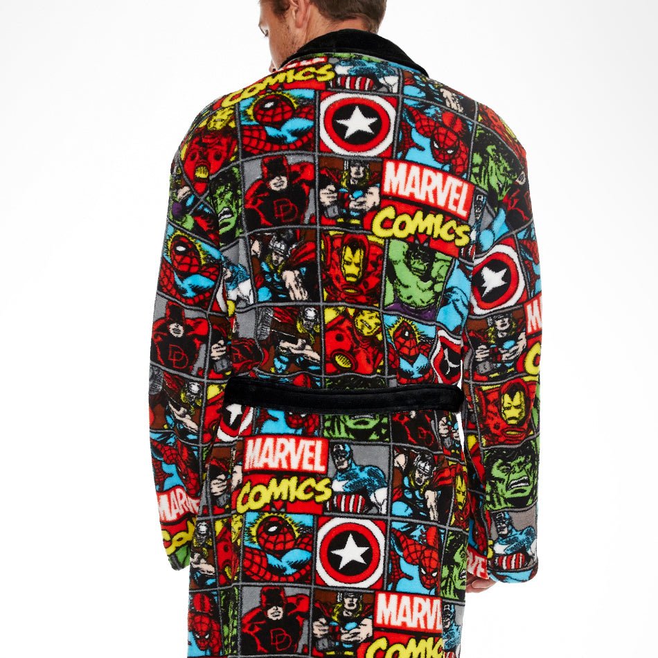Marvel Avengers Comic Strip Bath Robe – GeekCore