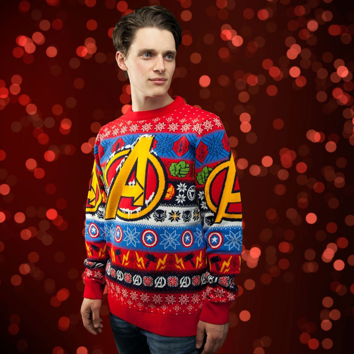 Marvel Avengers Knitted Christmas Jumper / Sweater - GeekCore