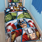 Marvel Avengers Reversible Single Duvet Cover Bedding Set - GeekCore